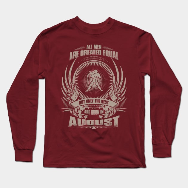 August Aquarius Men Long Sleeve T-Shirt by variantees